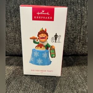 NIB Hallmark Keepsake Magic Sound Ornament: Elf!